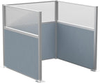 Versare Hush Panel Cubicle Kit | Workstation Partition Walls | Sound Dampening Cubicle Walls | Partitions for Desks