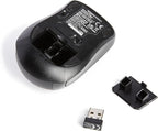 Amazon Basics 2.4 Ghz Wireless Optical Computer Mouse with USB Nano Receiver, Black