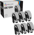 LD Products Compatible Address Label Replacement for Brother DK-1201 1.1 in x 3.5 in (400 Labels, 6-Pack) for use in P-Touch QL Label Makers: 1050, 1050N, 1060N, 500, 550, 570, 570VM, 580N, and 650TD
