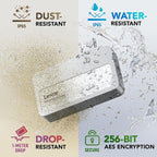 Lexar 1TB Professional Go Portable SSD, Supports Apple 4K 60fps ProRes, Up to 1050MB/s, USB 3.2 Gen 2, Rugged, IP65, Ultracompact, Compatible w/iPhone 15/16, External SSD (LSL400X001T-RNSNU)