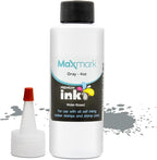 MaxMark Premium Refill Ink for self Inking Stamps and Stamp Pads, Gray Color - 4 oz.