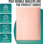 Levex - #2 8.5" x 12" [10 Pack] Light Pink Poly Bubble Mailers, Padded Envelope Mailers, Packing Envelope & Mailing Bags for Shipping