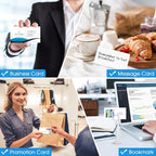 MaxGear Business Card Printable Business Card, Compatible with Laser & Inkjet Printer, Double-Sided Printing, Heavyweight, Matte White Paper, Smooth Edge, 10 Cards/Sheet, 1000 Cards, 3.5" x 2"（8871