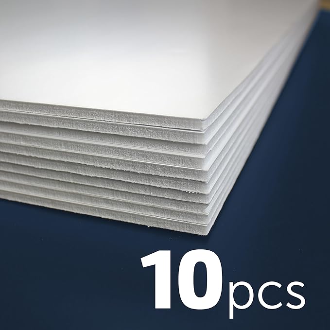Flipside Products 20" x 30" White Foam Board, Arts and Crafts, 3/16" Thick, Presentations, Signboards, Backing Board, Display, Pack of 10