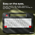 Freewrite Alpha | Distraction-Free Word Processor | Portable Digital Typewriter with Backlit LCD Display, Long Battery Life & Wi-Fi Backup for Writers | E-Typewriter w/Full-Size Mechanical Keyboard