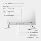 Dell Inspiron 5430 All in One Desktop - 23.8-inch FHD (1920 x 1080) Display, Intel Core 5-120U, 8GB DDR4 RAM, 512GB SSD, Intel Graphics, Windows 11 Home, Onsite & Migrate Service - White