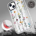 MOSNOVO Case for iPhone 13, [Buffertech 6.6ft Military-Grade Drop Protection] [Anti Peel Off Tech] Clear TPU Bumper Phone Case Cover Design - Wildflowers