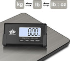 QP Shipping Scale, 440 lb/0.35 oz High Accuracy Digital Postal Scale, Postage Scale, Wireless LCD Display, Hold/Tare Function, Lightweight Scale for Packages/Luggage/Pet, Battery & AC Adapter Included