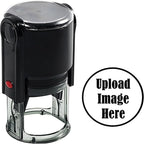 Custom Logo Stamp Personalized Image Self-Inking Stamper - Custom Business Logo Text - Different Sizes - 5 Ink Color Options