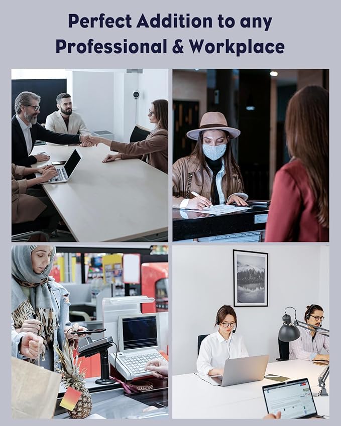 Uniclife 2 Pack Acrylic Business Card Holder for Desk 8 Slots Clear Business Card Display Stand for Men & Women Desktop Business Card Organizer Card Stand for Office Home Exhibition, 480 Card Capacity