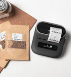 Phomemo Labels Set, M220 M110 M108 M250 M260 M150 M221 M120 M200 Label Maker Tape,Black on White Thermal Paper Self-Adhesive Stickers, Include 1.57'' x 1.18'',1.96'' x 1.18'',1" x 2-5/8"