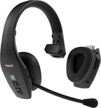 BlueParrott S650-XT Bluetooth Wireless Headphones 96% Noise Canceling Over Head Trucker Headset with Mic, 2-in-1 Convertible Stereo to Mono with ANC, IP54-Rated Protection, 36 hrs. Talk Time, Black