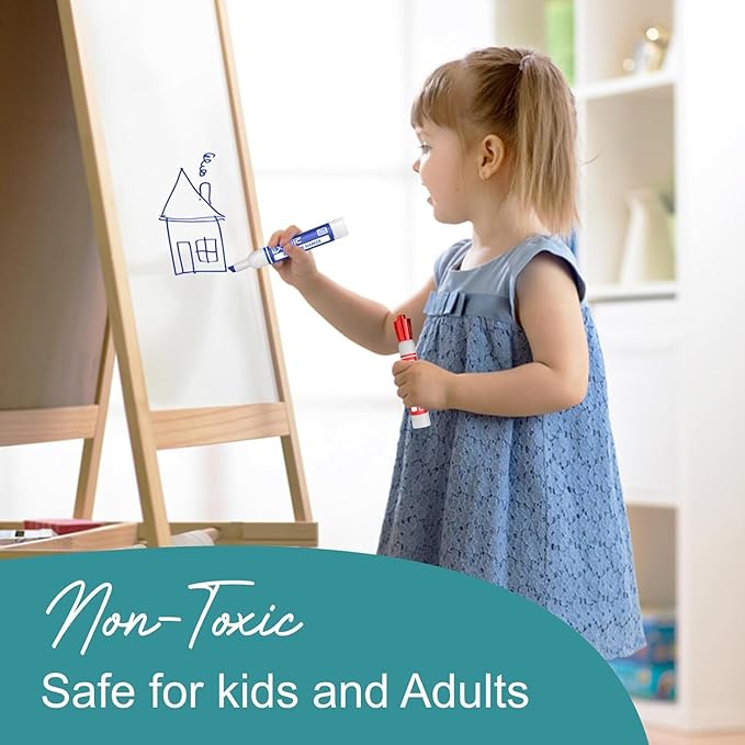 EXTRIC Dry Erase Markers Bulk 48 Pack, Whiteboard Markers Bulk 8 Colors Chisel Tip White Board Marker, Thick Dry Erase Marker for Teachers and Students