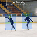 NDI PTZ Camera,4K 20X Optical Camera with IP Live Streaming with Simultaneous 3G-SDI and USB Video Output and Auto-Tracking/Zoom Video/POE/4K Full UHD for Conferences, Church, Teaching