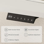 FLEXISPOT EN1 Whole-Piece Standing Desk Electric Stand Up Desk Workstation 40 x 24 Inches Desktop Ergonomic Height Adjustable (White Frame + 40" White Desktop)