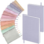 PerKoop 12 Pcs Jumbo Book Covers Stretchable Fabric School Book Protector Reusable Washable Cover Protector for Most Hardcover Textbooks(Bright Colors,9 x 11 Inch)