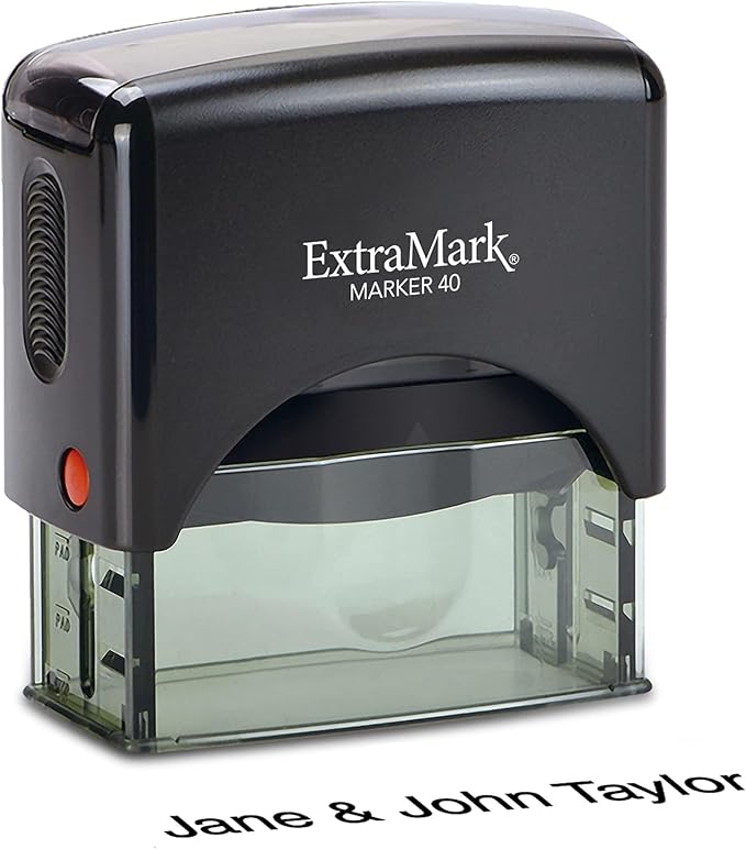 Return Address Stamp - Custom Self Inking Rubber Stamp - Personalized Stamp - Customizable Text with 15 Colors - Wedding Invitation & Housewarming Rubber Stamp