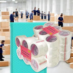 iMBAPrice 3-Inches Clear Packaging Tape, 24 Roll of 110 Yards (24 x 330 Feet) Long 3" Wide Shipping Tape for Box Office Moving Packaging Shipping