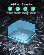 USB Charger 12-Ports Charging Station for Multiple Devices USB Wall Charger Power Hub Strip Smart Plug Charging Dock Block for iPhone Xs/XR,iPad,iPod,Galaxy S9/S8,Smart Phones 60W