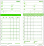 100 uPunch Time Cards for HN3000