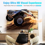 USB C Docking Station Dual Monitor, RSHTECH 11-in-1 USB C Hub Multiport Adapter with 2 HDMI 4K/8K, 3 USB 3.2 Ports 10Gbps(2C+1A), 2 USB 3.0 Ports, 100W PD, Gigabit Ethernet, SD/TF Card Reader