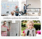 Ddaowanx Whiteboard Eraser, Magnetic Dry Erase Eraser, Glass Board Eraser,School and Office Supplies (4 Pack/Black)