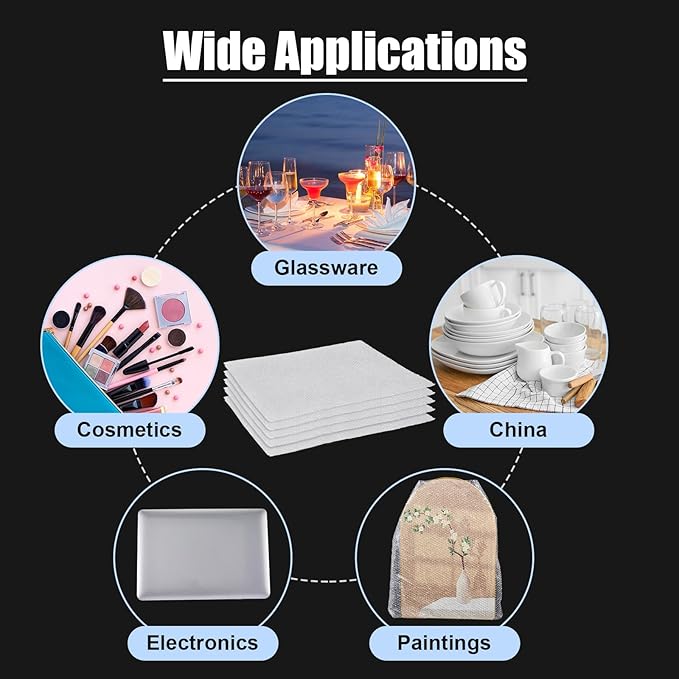 5 Pack 26 * 30 Inch Extra Large Bubble Pouches Clear Bubble Pouch Wrap Bags for Packing Shockproof Cushioning Wrap Bag for Shipping Moving Fragile Dishes China Plates Painting Fragile Items