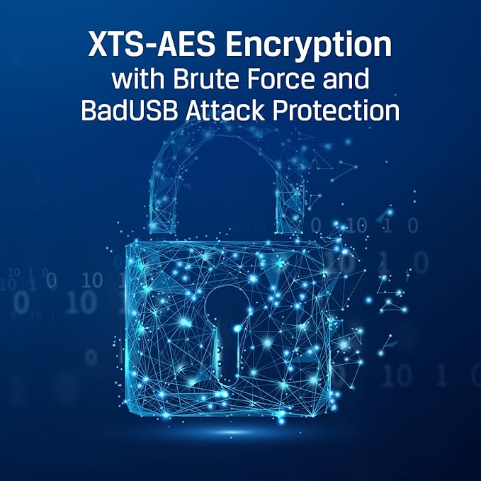 Kingston Ironkey Locker+ 50 256GB Encrypted USB Flash Drive | USB 3.2 Gen 1 | XTS-AES Protection & TAA Compliant | Multi-Password Security Options | IKLP50/256GB