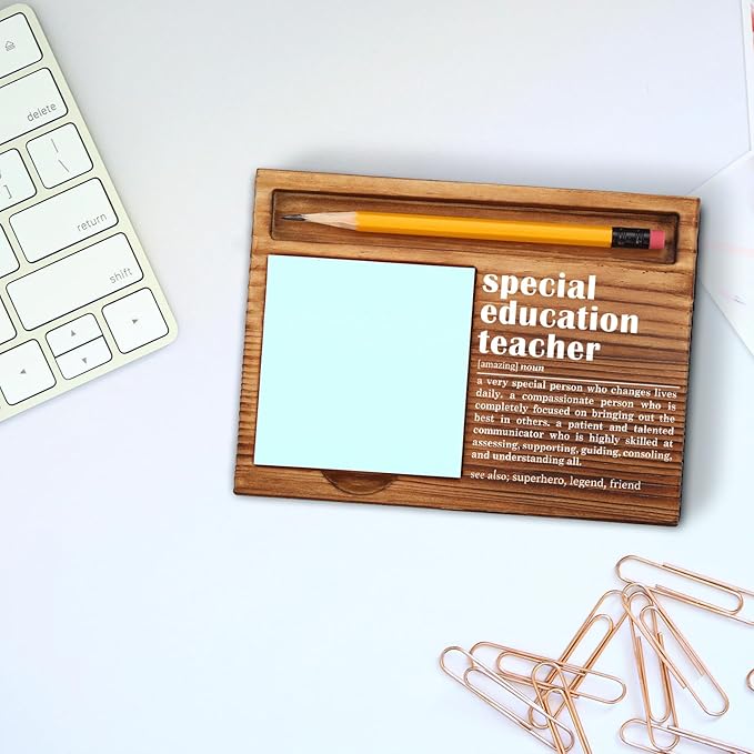 Special Education Teacher Sticky Note Holder, Special Education Teacher Gifts, Thank You Appreciation Gifts for Special Education Teacher Women Men from Student Self-Stick Note Pad Holders ZSS30