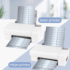 1" x 2-5/8" Address Labels- Matte Silver Mailing Labels Stickers for Laser/Inkjet Printer-Permanent Adhesive Stickers