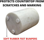 Natural Marble Pencil Pen Holder Stand for Desk, Makeup Brush Cup for Girls, Bathroom Tumbler Cup, Durable Office & Home Organizer Pencil Holder