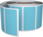 Royal Green Rectangular Color Coding Sticker Roll - Write On Labels for Folders, Organizing & More, 1.57" x 0.75" Stickers to Write On Name Tags for Office Supplies, 500-Pack (Light Blue).