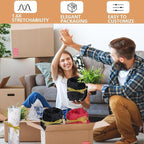 Honeycomb Packing Paper, 12" x 100' Packing Paper Substitute Alternative for Bubble Cushioning Wrap for Moving Shipping Packaging, Recyclable Moving Supplies Bubble Packing Wrap Roll-Black