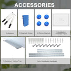 Magnetic Glass Writeboard 36"X24" Hole-Free Premium Tempered Dry Erase Whiteboard Bulletin Message Boards (White)