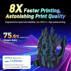 FLASHFORGE Chameleon Gradient Rapid PLA Filament Blue & Pink, High Flow Speedy Filament 1.75mm Max 500mm/s Fast Printing, Displays Shimmering Effects from Various Angles and Light