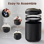 Procade Bathroom Trash Can Automatic Touchless,Motion Sensor Trash Bin,3 Gallon /11 L Smart Office Garbage can with Lid,Small Black Garbage Bin Wastebasket for Bedroom,Toilet, rv, Kitchen,Living Room