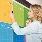 Ospelelf Undated Wall Calendar Dry Erase 12 Month, 12" x 17" Laminated Calendar Monthly Office Calendar 2025, 12 Sheets