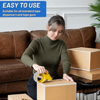 24 Rolls Clear Packaging Tape Bulk, 3" X 55 yd Shipping Tape Bulk, Total 1320 Yards, 2.7 mil, 3" Core, Heavy Duty Packing Tape Refills for Moving Boxes, Package, Mailing