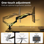Suptek Monitor Mount Gas Spring Arm Desk Mount Stand - Fully Adjustable, Fits 32 inch Monitors, Weight Capacity up to 22 lbs (MD8WY)