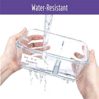 300 Removable Blank Food Labels, Water/Oil/Tear Resistant with Perforation Line for Freezer Food Containers Jars Pantry Organization (Each Measures 1” x 3”)