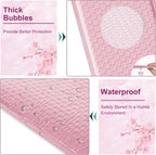 10.5x16 Poly Bubble Mailers #5 Padded Envelopes, 25Pcs Self Seal Mailing Envelopes Bubble Padded Mailers (Pink)