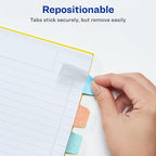 Avery Mini Ultra Tabs, 1" x 1.5", Pastel Sparkle Shimmer Designs, 32 Repositionable Page Tabs (74149)