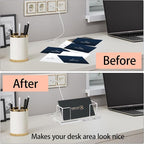 Weiai Acrylic Business Card Holder Stand for Desk, 2 Pieces Modern Clear Base Business Card Organizer Display