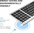 iClever BK10 Bluetooth Keyboard, Universal Bluetooth 5.1 Wireless Keyboard with Number Pad, Ergonomic Design, Multi-Device Compatibility, Stable Connection for Mac, iPad, iPhone, Android, Windows