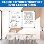 Magnetic Whiteboard Dry Erase Board for Wall 24" x18 Magnet Hanging White Board for Home, School, Office