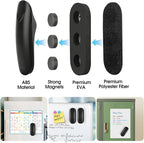 MaxGear Dry Erase Eraser, Magnetic Whiteboard Eraser for Glass Board, Dry Erase Board, Dry Erase Board, Chalkboard Wiper with Built-in Magnet, Teacher Supplies for School, Office, Home, Black, 2 Pack