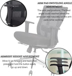 Ergonomic Conference Room Chair Mesh Back with Seat Slide - Adjustable Lumbar Support Computer Desk Chair with Height Adjustable Arms - 5-Star Polished Aluminum Base (Pack of 2)