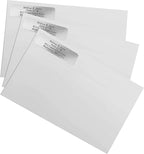 Silver Foil Personalized Return Address Labels with Elegant Dispenser - Roll of 250 Custom Stickers