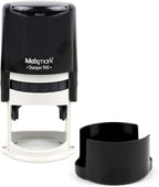 Round Notary Stamp for State of South Carolina- Self Inking Stamp - Top Brand Unit with Bottom Locking Cover for Longer Lasting Stamp - 5 Year Warranty