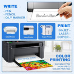 200 Half Sheet Self Adhesive Shipping Labels 8.5" x 5.5" Compatible with for Laser & Inkjet Printers - 100 Sheets, 2 Labels Per Page